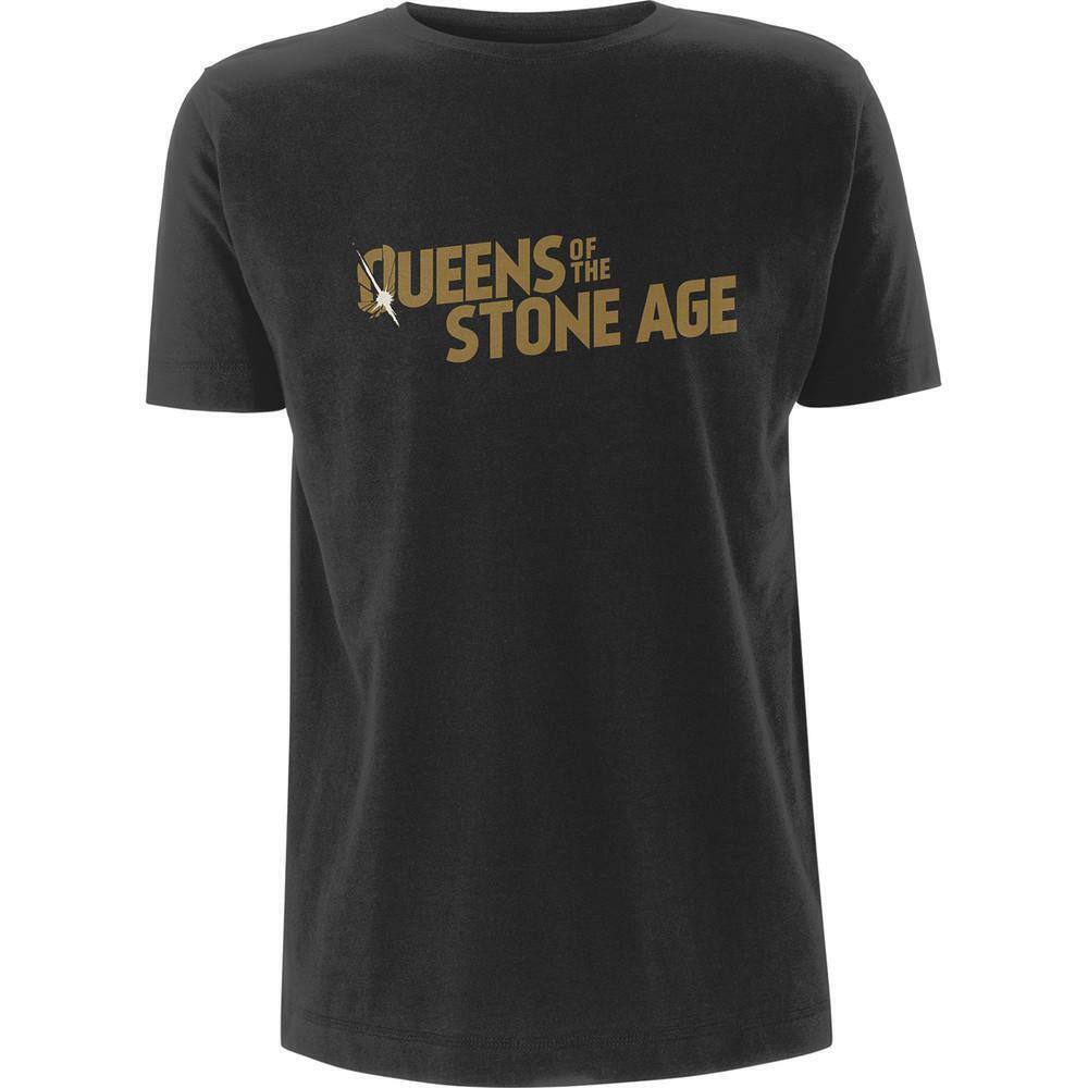 Queens Of The Stone Age Unisex T Shirt Metallic Text Logo